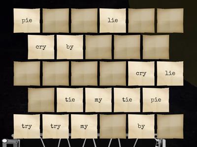 -y -ie -igh matching