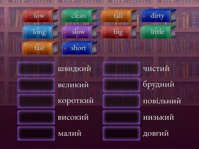 Англійські прикметники для дітей