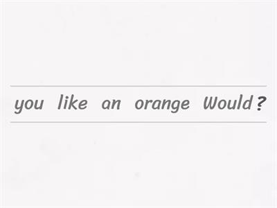 Would like...? / like and dont like