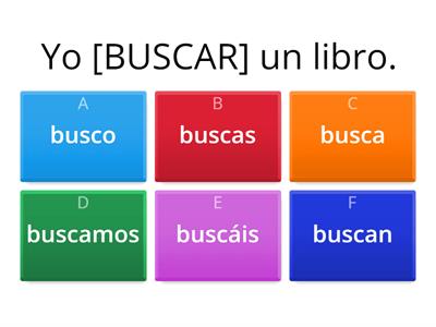 -ar verbs, conjugations