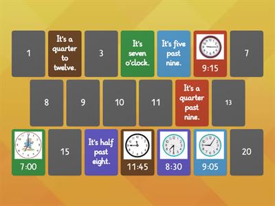 Telling the Time (memory game)