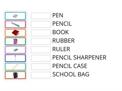 Oggetti scolastici in Inglese