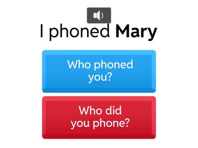 subject and object questions 