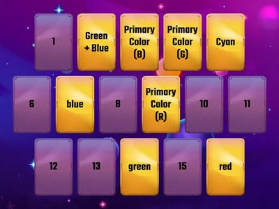 Primary and Secondary Colors