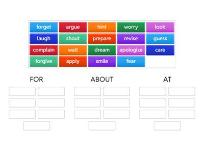 GG4 Verbs + prepositions