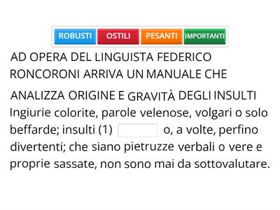 Analisi delle strutture di comunicazione - Prova n. 3 - CILS C2-2