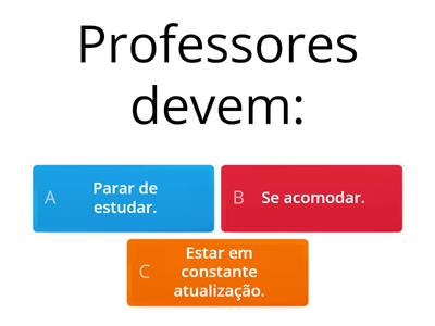 Questionário para professores