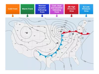 Weather Map Diagram Matching
