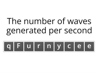Wave Properties Anagram