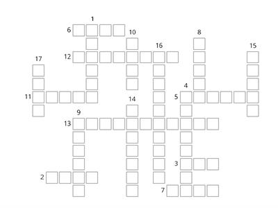 Bloggers 2 Unit 1C - Vocabulary (adjectives) - crossword