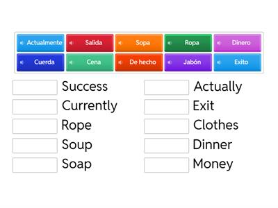 Falsos amigos- False cognates