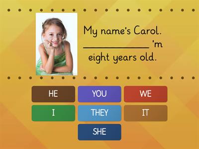 Subject pronouns