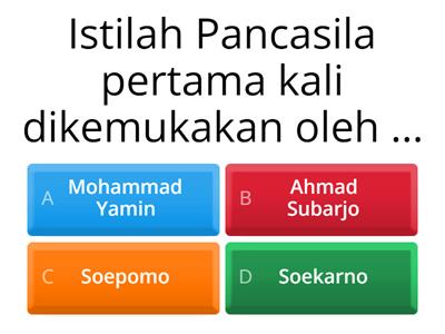 Kuis Sejarah Perumusan Pancasila