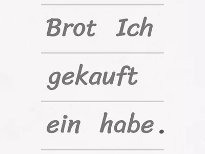 schwache Verben Perfekt 2