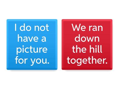 Same or Different (also, down)