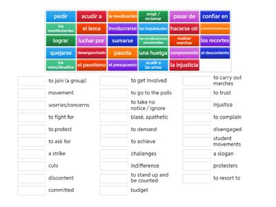 Y13 Vocab Jóvenes 2