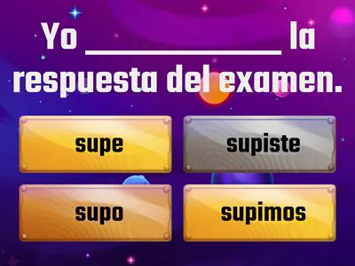  SABER en pasado simple