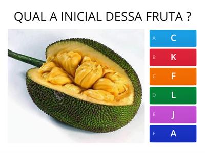 ADIVINHE QUAL É A INICIAL DE CADA FRUTA 