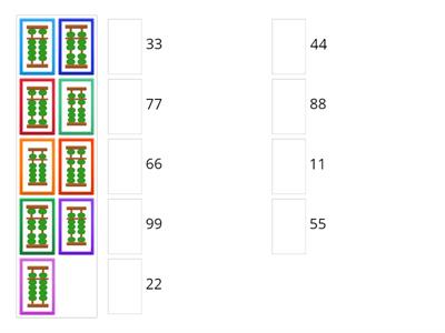 Сопоставь числа (11..99)