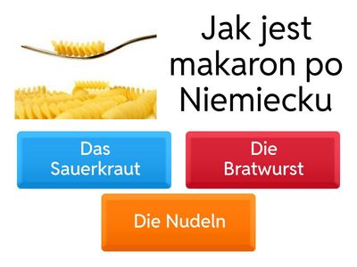 Quiz jedzenie i gramatyka 