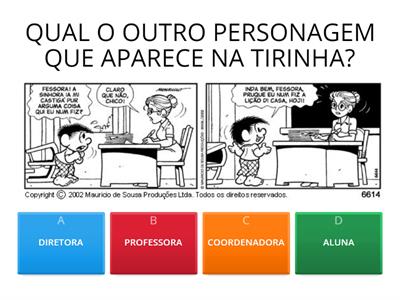 LEITURA E INTERPRETAÇÃO TIRINHAS - PROF. VALDIR LOPES