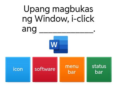 Pag gamit ng word processing software 