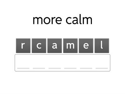 Sort 50: Comparatives -er, -est (Anagram)