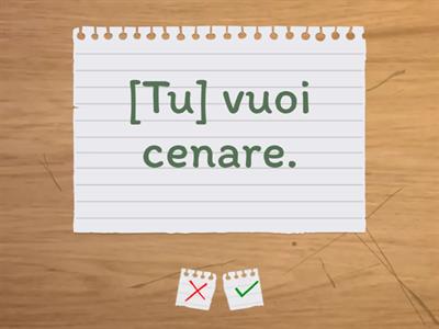 volere + fare / Russo A1.