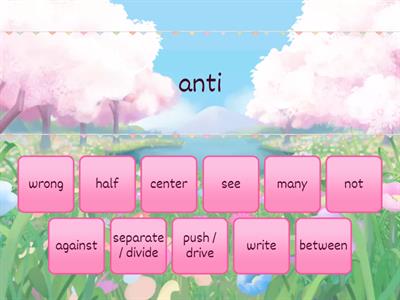 Match sight syllables to their meanings (SIPPS, Challenge List C, Lessons 13-17)