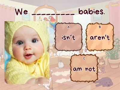 Verb to be affirmative and negative