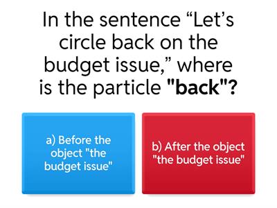 Phrasal verbs for meetings - form