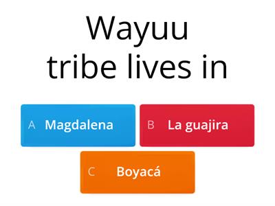 indigenous tribes in Colombia- Location