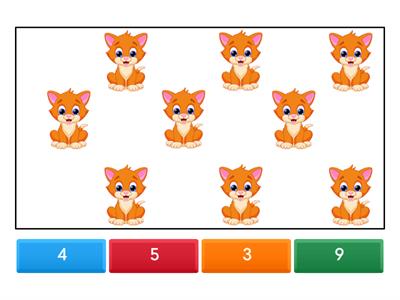 Gêm Cyfri anifeiliaid anwes 1 i 20