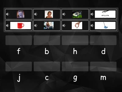 First Letter - b, c, d, f, g, h, m, j