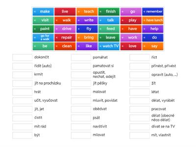 Basic verbs (Czech - English) + sound