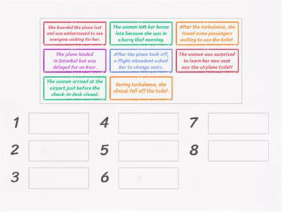 Unit 2B Put the sentences in the correct order