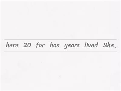 Practicing present perfect (for & since)