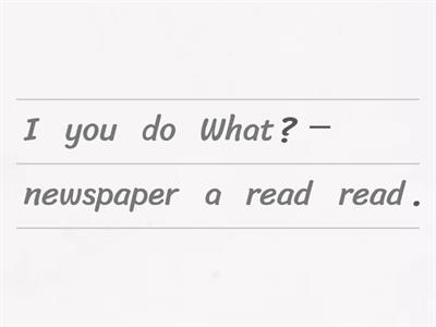 present simple make a question