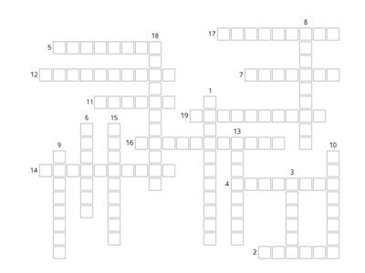 CROSSWORD - Numbers from 1 to 100