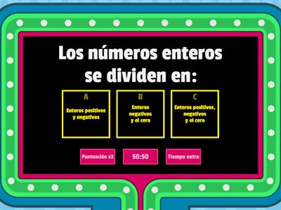 Introducción a los Números Enteros