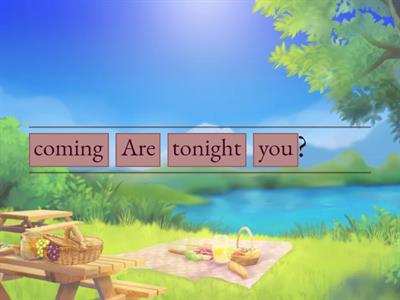 Put the words in the correct order.