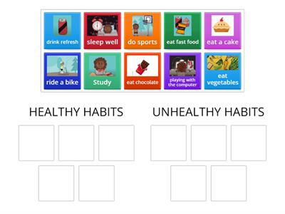 HEALTHY AND UNHEALTHY HABITS 