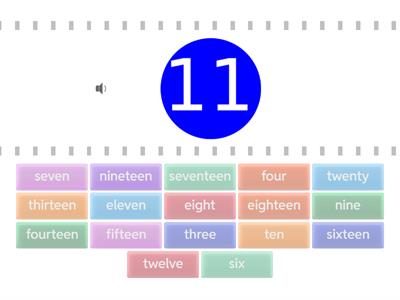 Matching Numbers 1-20