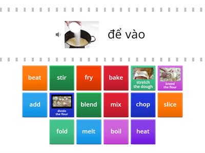 Vietnamese Cooking Verbs