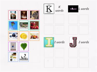 Group sort L, K, I and J
