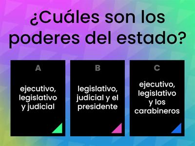 Actividad Historia: Poderes del estado 