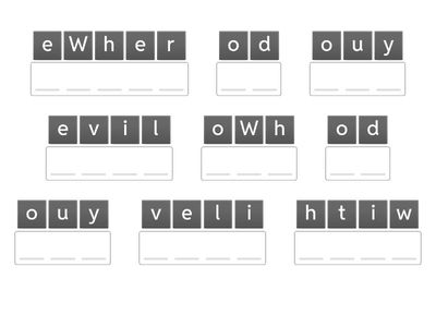  Getting to know you B1+ anagram