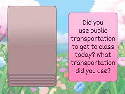 Past Tense Conversation Questions