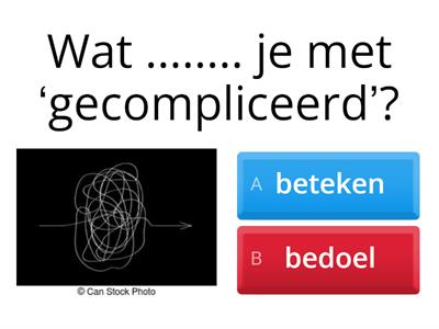 bedoelen/betekenen en verstaan/begrijpen