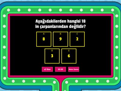 çarpanlar ve katlar